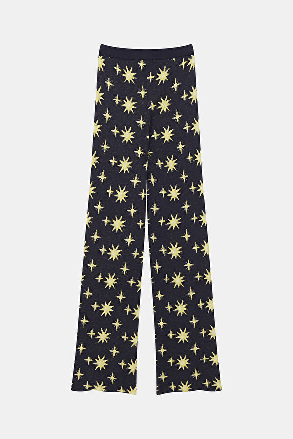 Navy Blue Straight Leg Women's Trousers 2