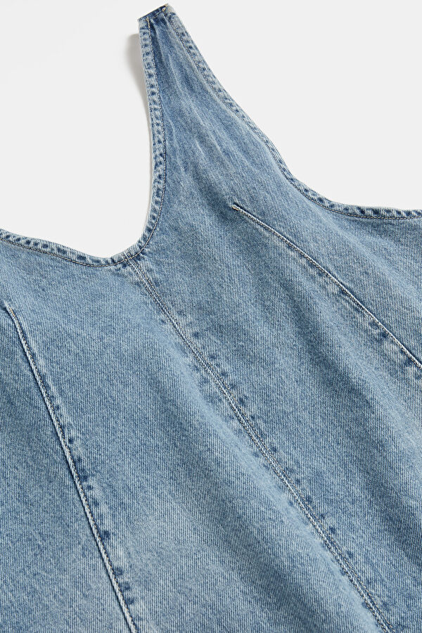 Açık Mavi Denim Tulum 5