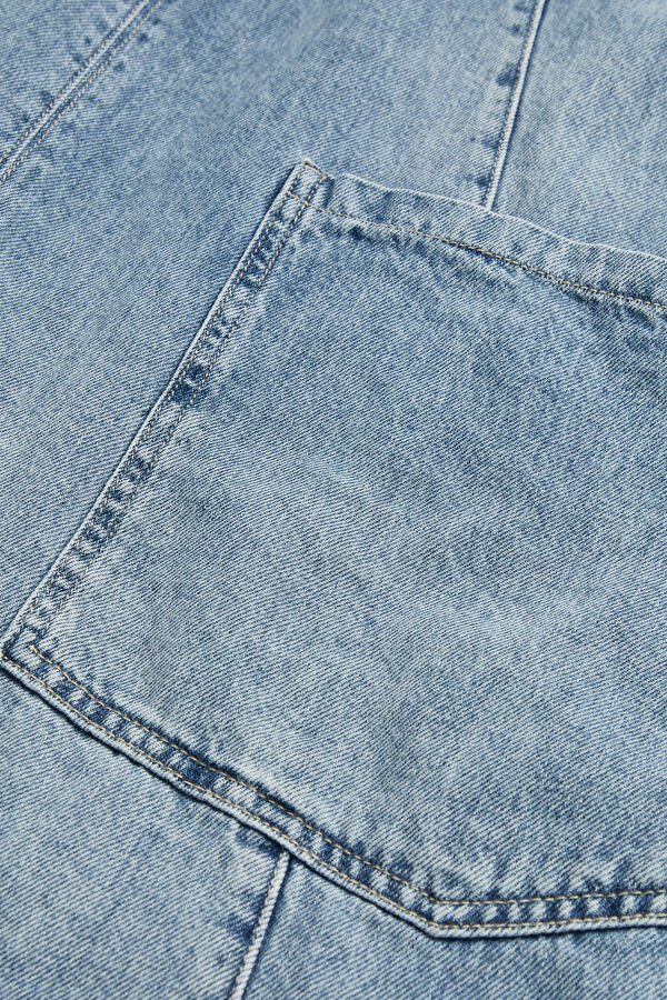 Açık Mavi Denim Tulum 6