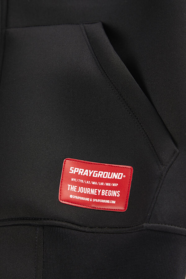 Black Printed Hoodie Sweatshirt 4