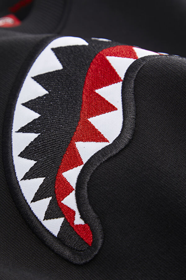 Black Printed Bicycle Collar Sweatshirt 5
