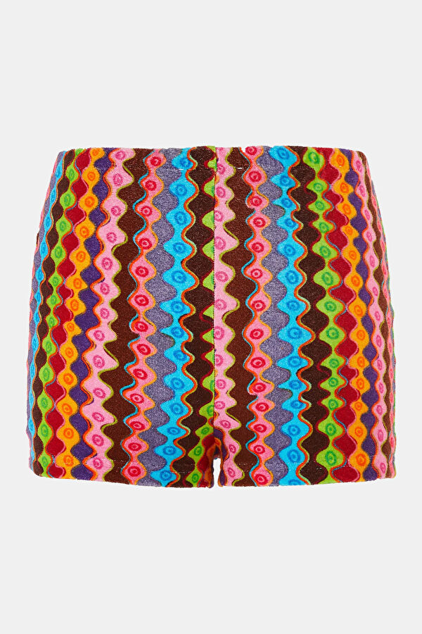 Colorful Patterned Women's Shorts 2