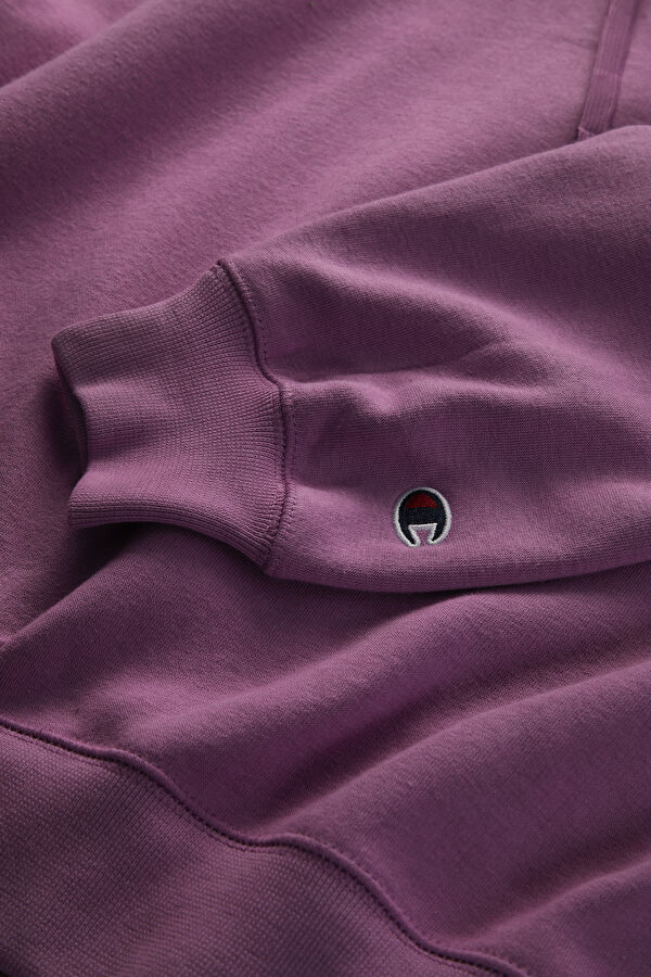 Mor Relax Kalıp Kapuşonlu Sweatshirt 7