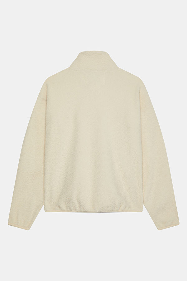 Ekru Relax Kalıp Sweatshirt 2