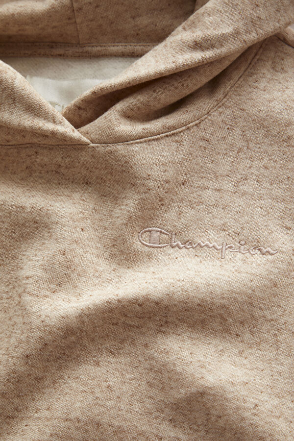 Krem Relax Kalıp Kapuşonlu Kadın Sweatshirt 3