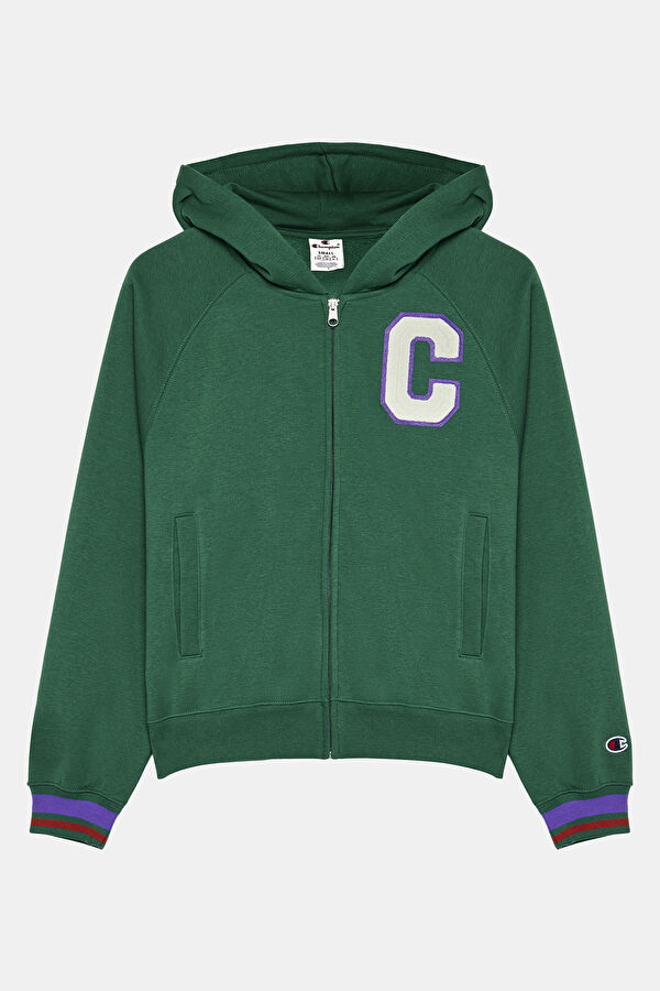 Yeşil Kapuşonlu Sweatshirt