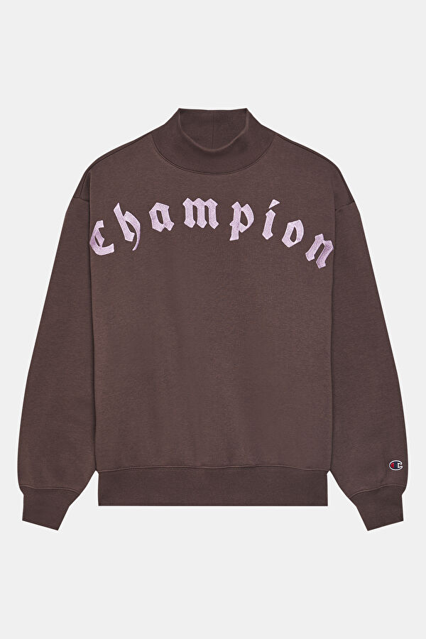 Kahve Balıkçı Yaka Sweatshirt
