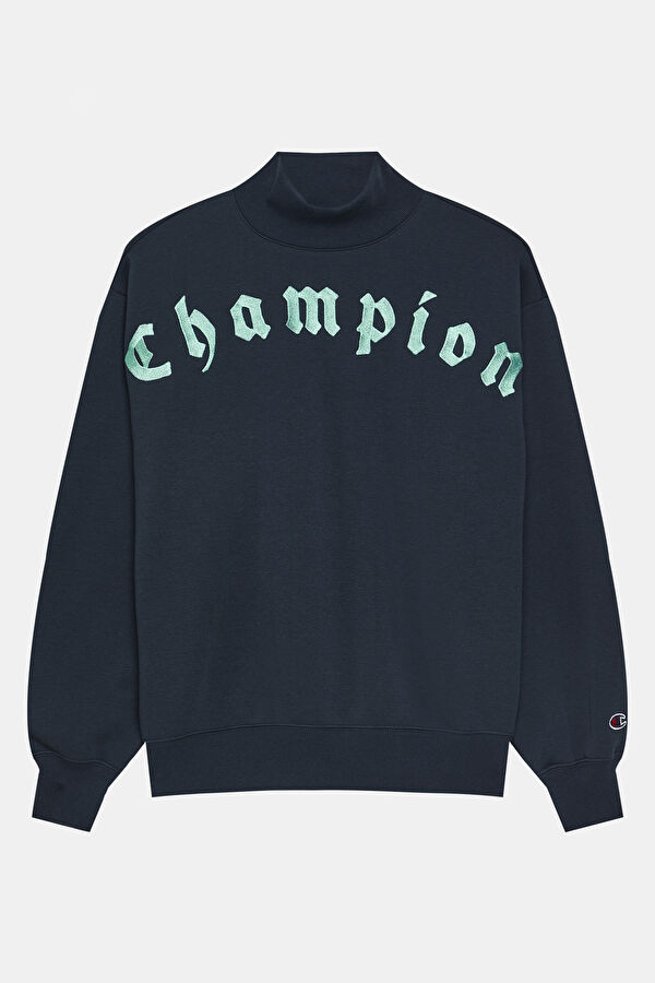 Lacivert Balıkçı Yaka Sweatshirt