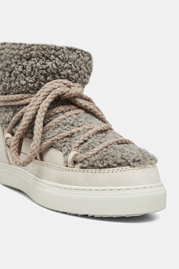 Beige Leather Boot 5