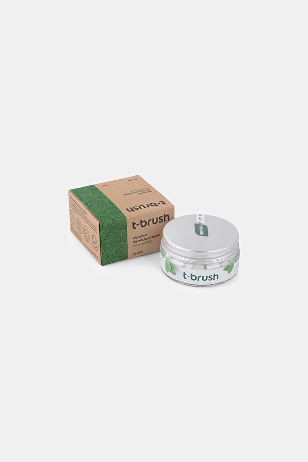 T-Brush Naneli Florürlü Glutensiz Doğal Diş Macunu Tableti - 90 Tablet 2