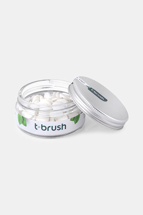 T-Brush Naneli Florürlü Glutensiz Doğal Diş Macunu Tableti - 90 Tablet 3
