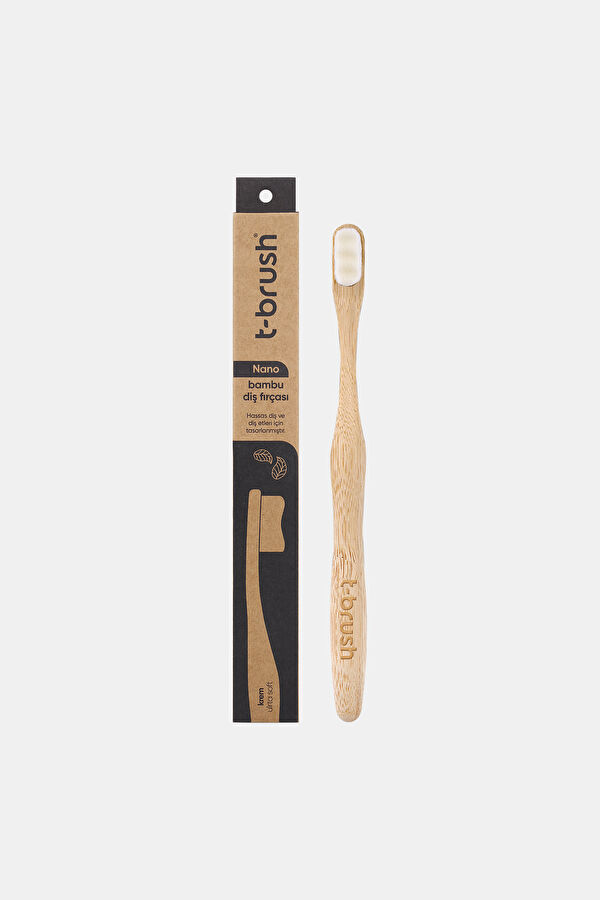 Nano Vegan Bambu Ultra Soft Beyaz Diş Fırçası 2