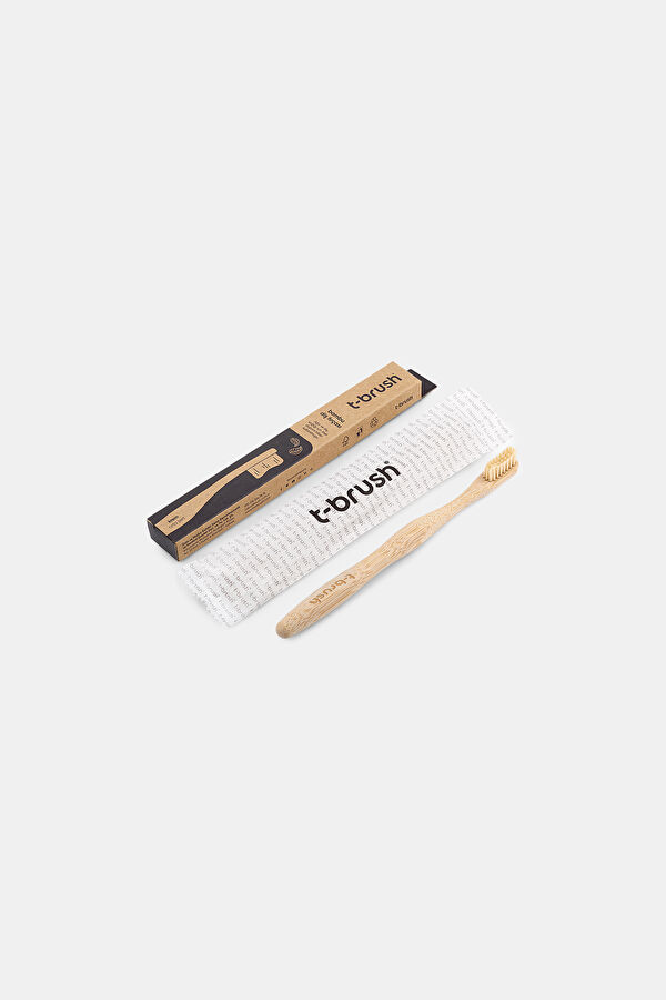 Vegan Bambu Doğal Orta Sert Krem Rengi Diş Fırçası