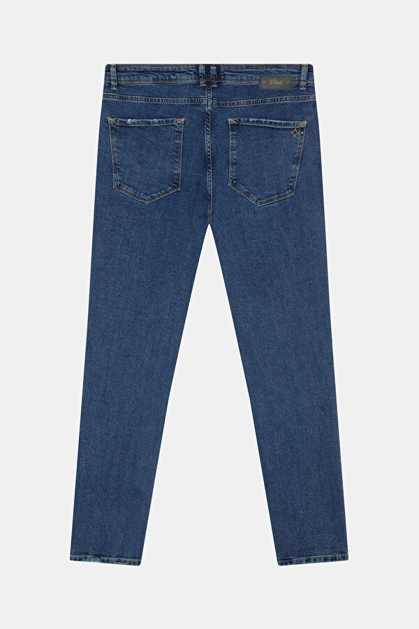 Relax Fit Indigo Straight Leg Men's Jeans 2