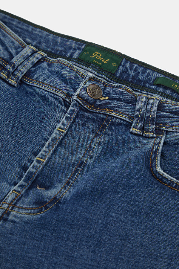 Relax Fit Indigo Straight Leg Men's Jeans 3