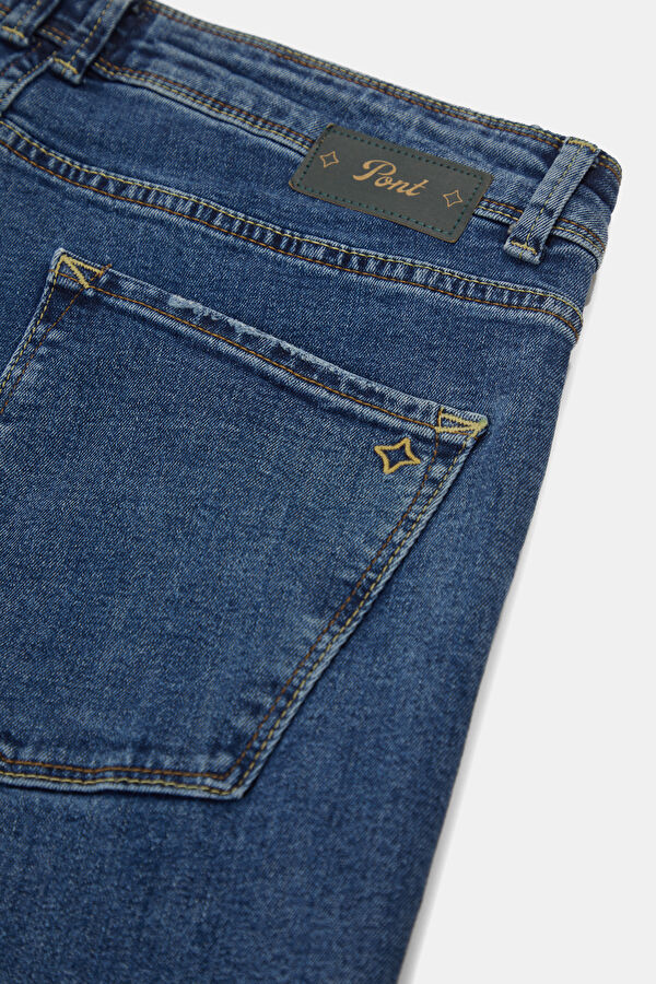Relax Fit Indigo Straight Leg Men's Jeans 5