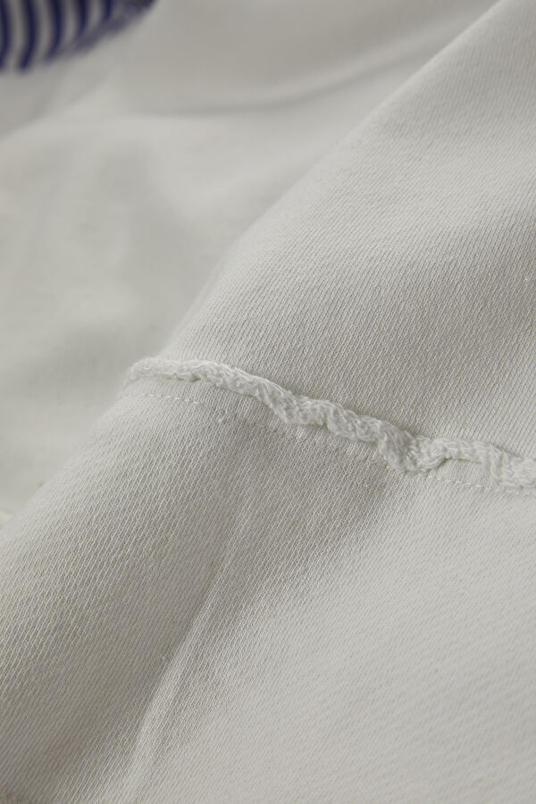 White Striped Long-Sleeved Women's Blouse 5