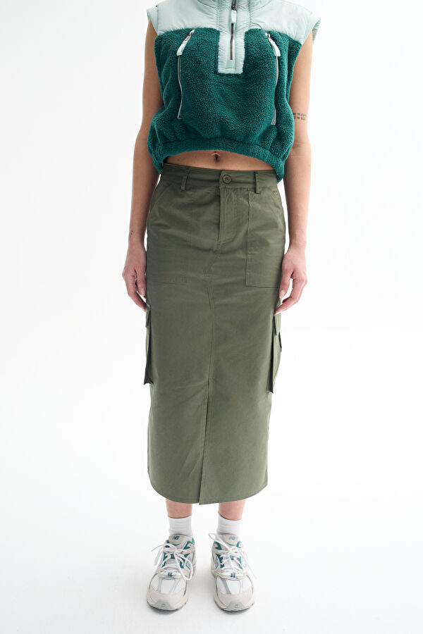 Khaki Women's Skirt 2