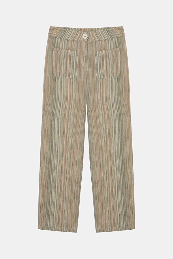 Colorful Wide-Leg Women's Trousers