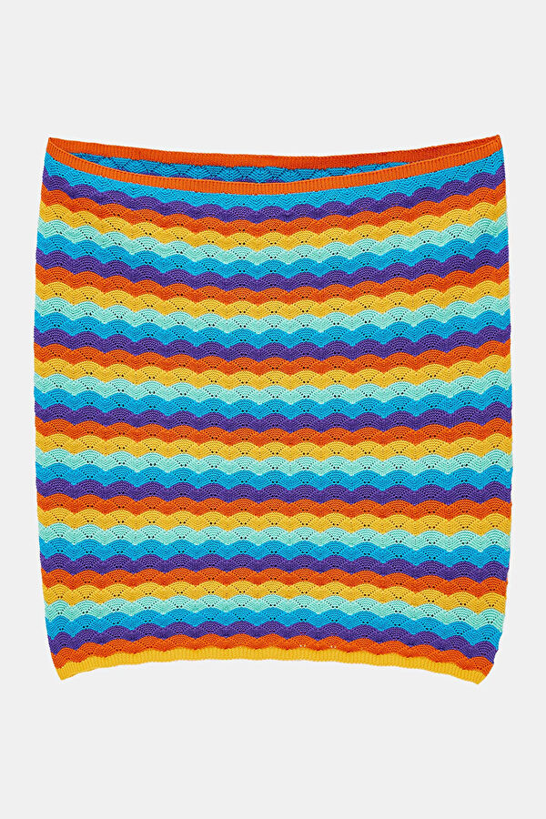 Colorful Striped Pattern Women's Blouse