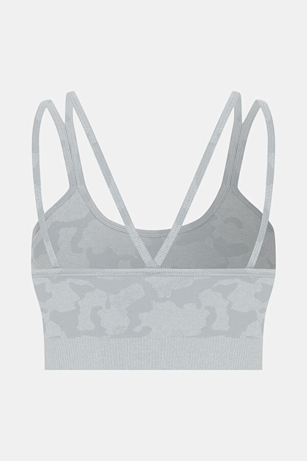 Açık Gri Desenli Bralet 2
