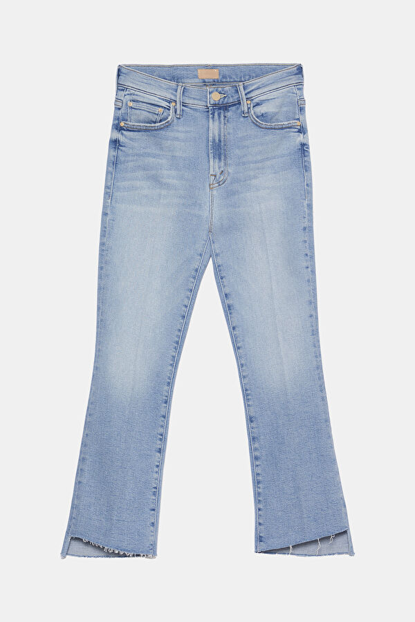 Blue Straight Leg Women's Trousers