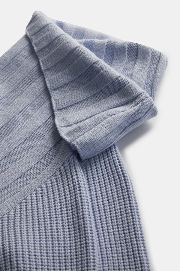 Blue Knit Women's Sweater 3