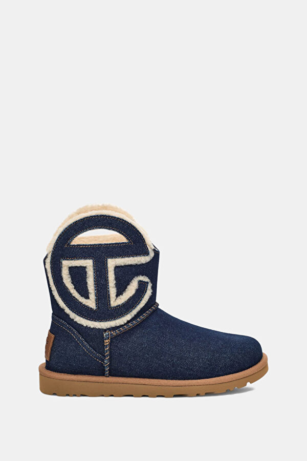 W Ugg X Telfar Logo Mini Mavi Kadın Bot
