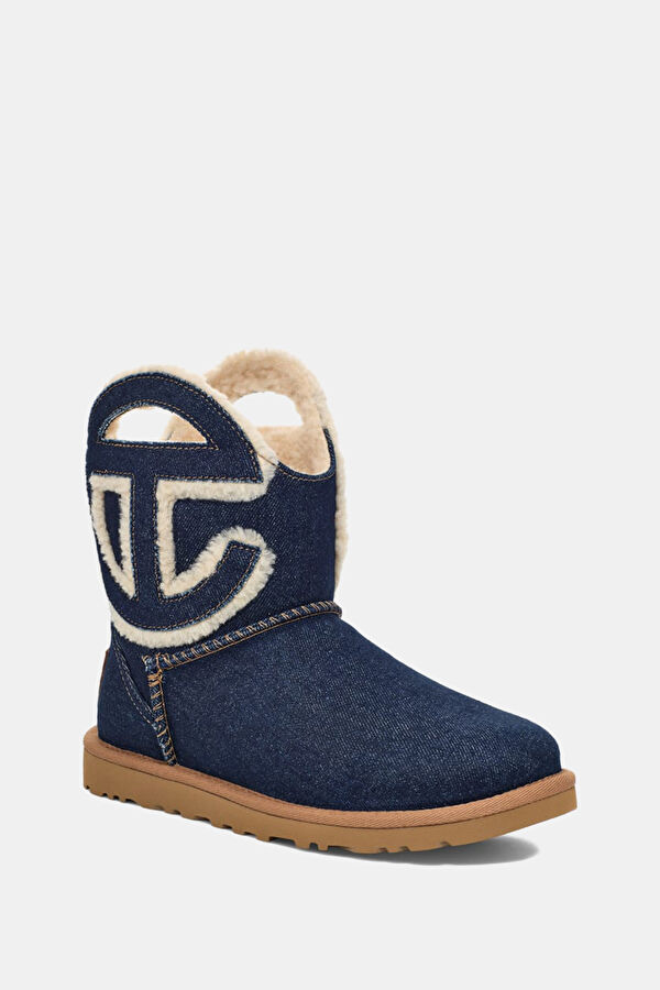 W Ugg X Telfar Logo Mini Mavi Kadın Bot 2