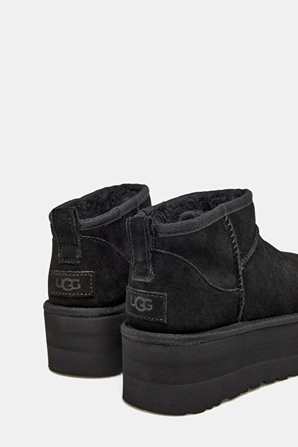 Outlet Women Ugg Black Leather Boot
