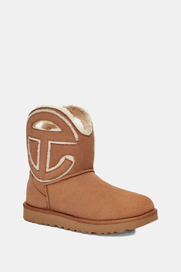 X Telfar Logo Mini Tan Women's Boots 2