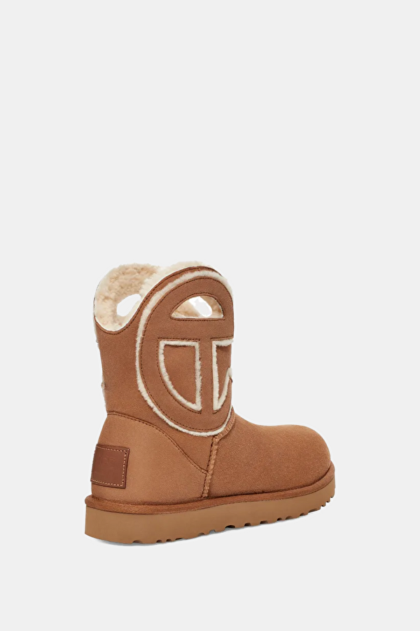 X Telfar Logo Mini Tan Women's Boots 4