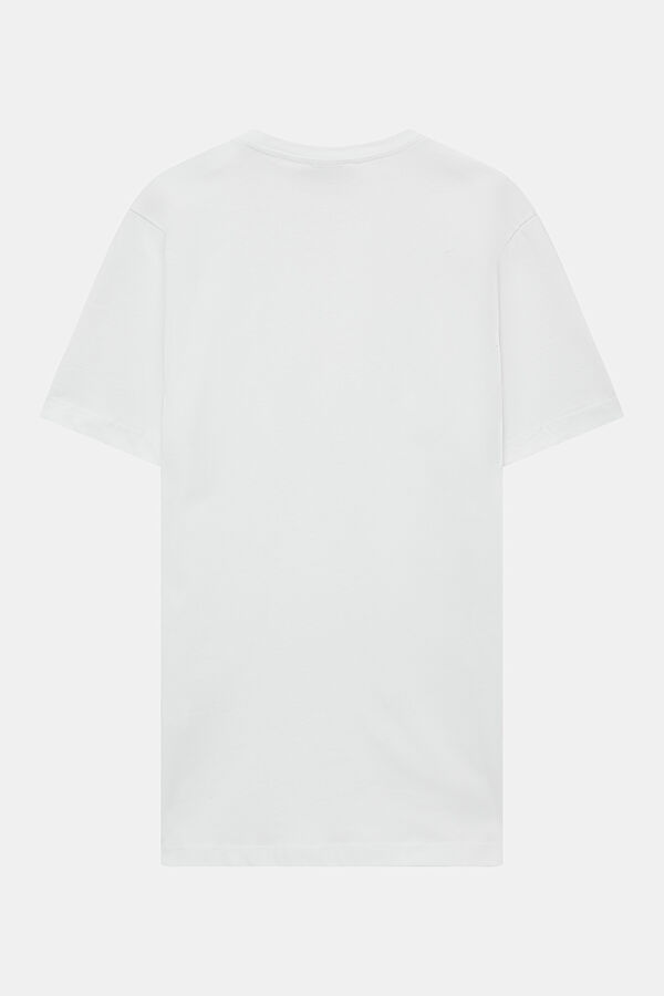 White Crew Neck T-Shirt 2