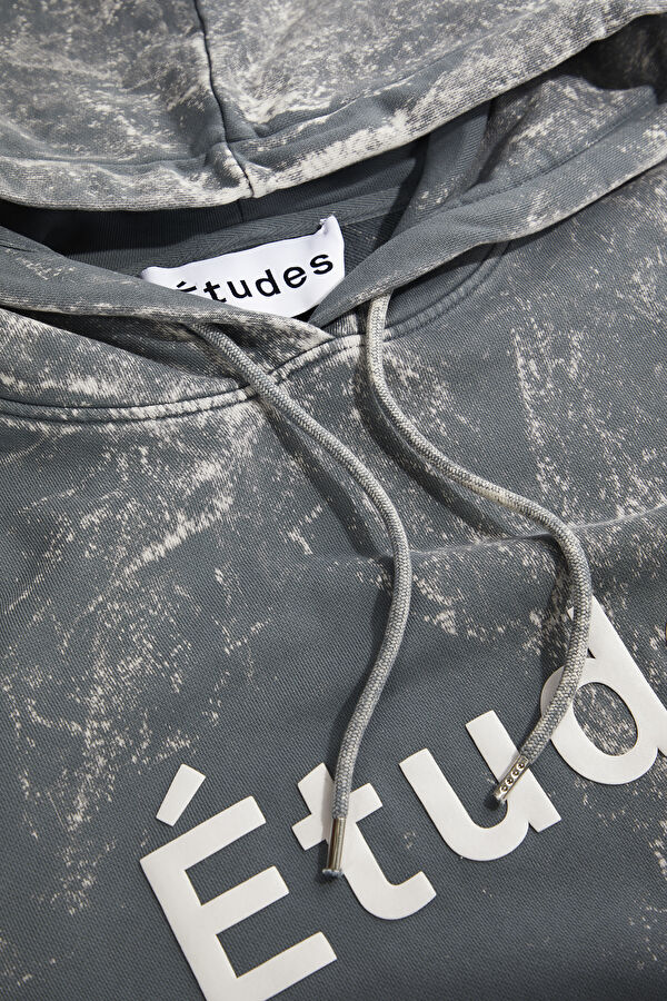 Gri Relax Kalıp Kapüşonlu Sweatshirt 3