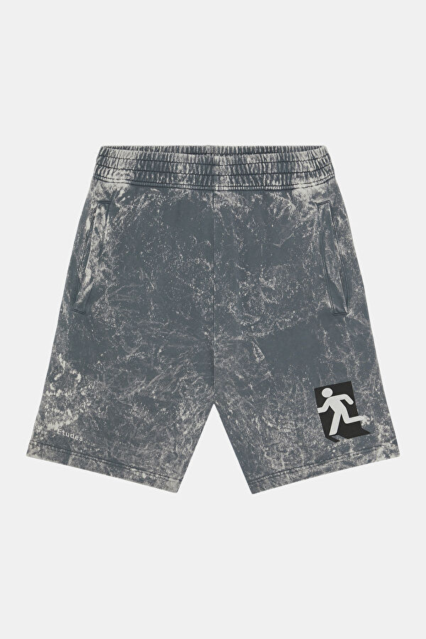 Grey Design Filled Organic Cotton Shorts