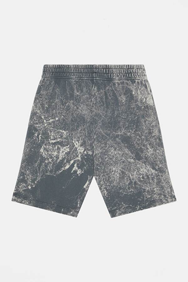 Grey Design Filled Organic Cotton Shorts 2