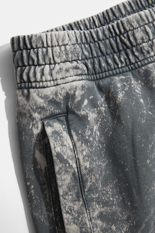 Grey Design Filled Organic Cotton Shorts 3