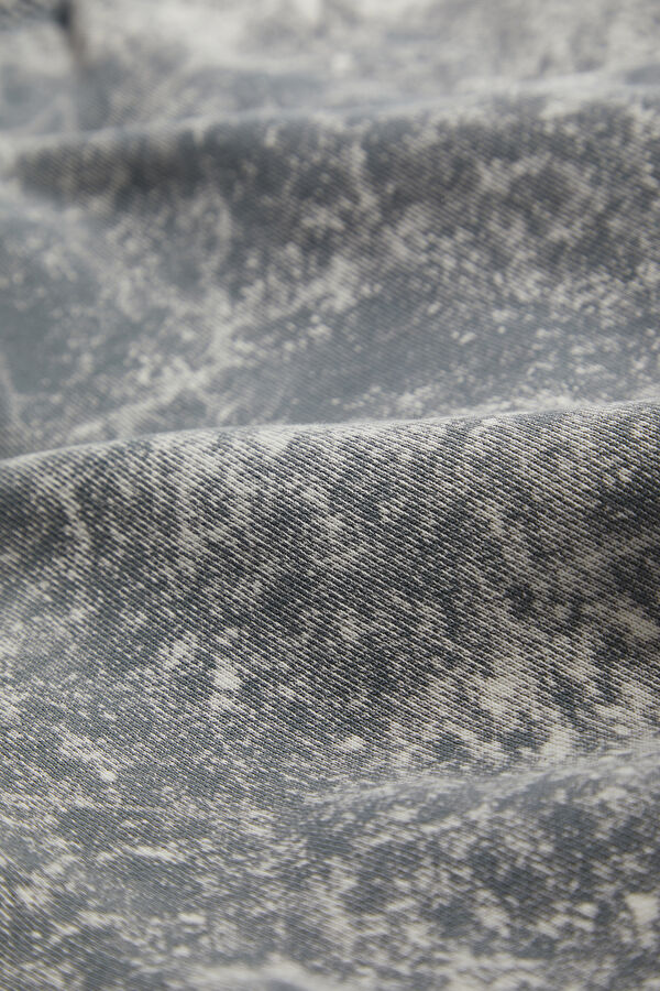 Grey Design Filled Organic Cotton Shorts 5