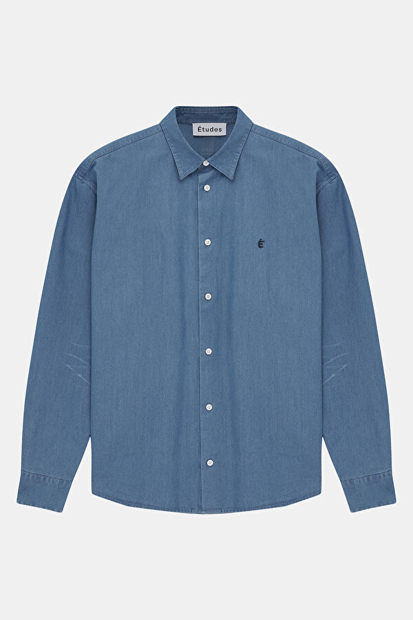 Relax Fit Blue Men's Shirt