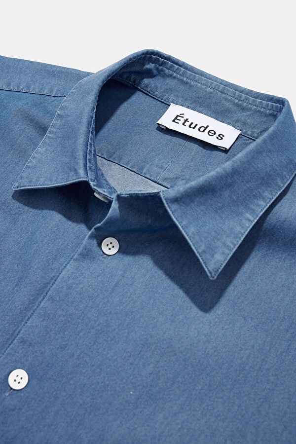Relax Fit Blue Men's Shirt 3