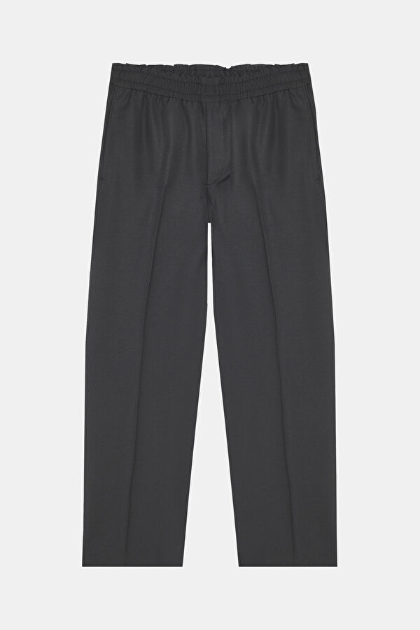 Black Tube Leg Trousers