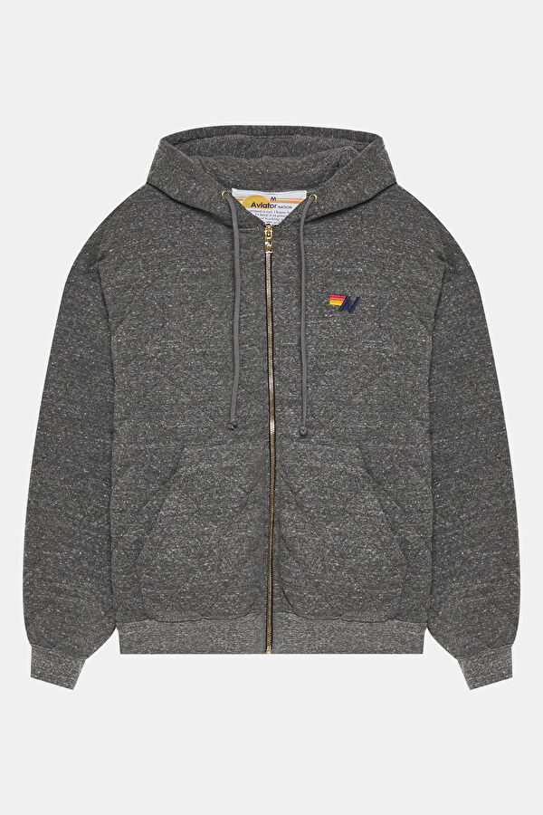 Dark Gray Oversize Hooded Men's Sweatshirt
