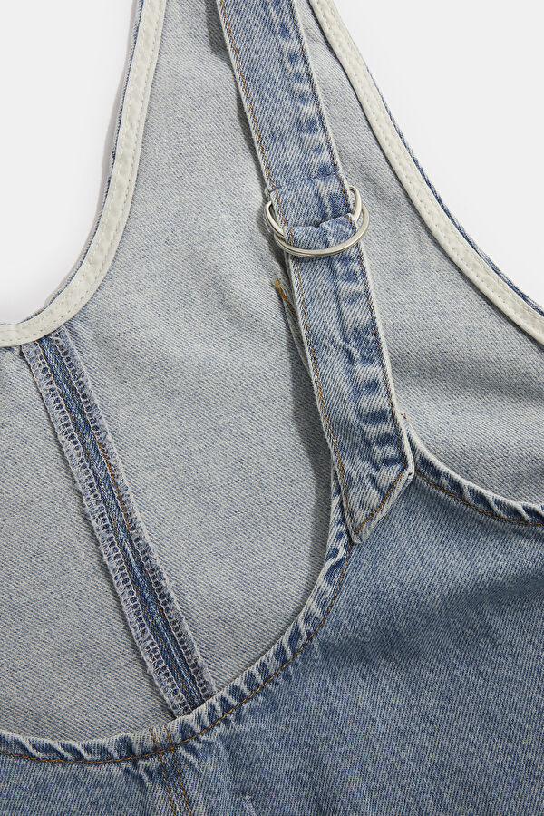 Relax Fit Light Blue Jumpsuit 3