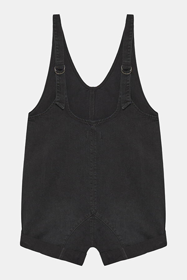 Siyah Denim Kadın Tulum 4