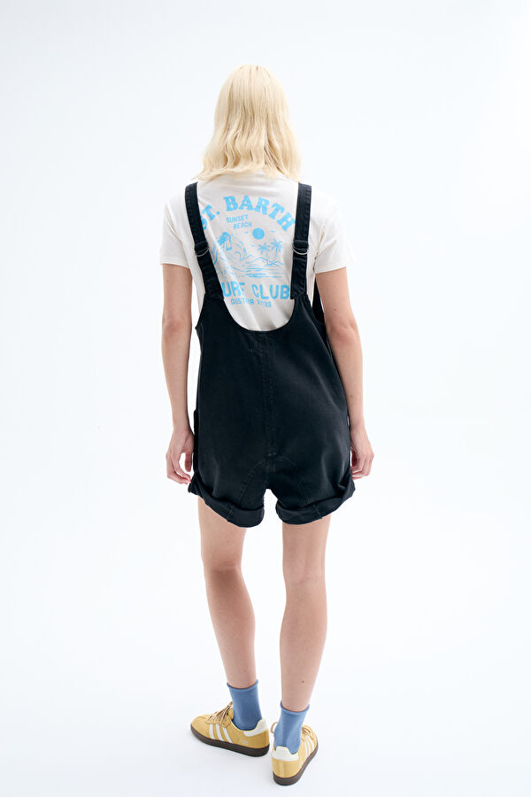 Siyah Denim Kadın Tulum 2
