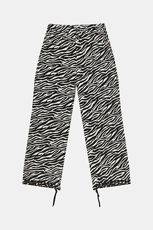 Black Straight Leg Women's Trousers