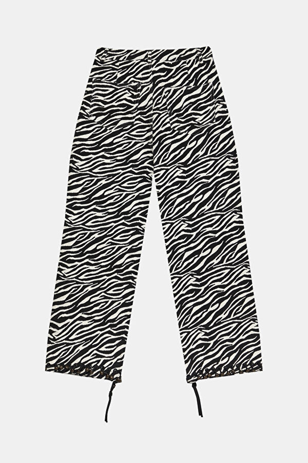 Black Straight Leg Women's Trousers 2