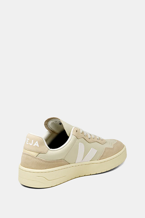 V-90 Leather Krem Desenli Erkek Spor Ayakkabı 4