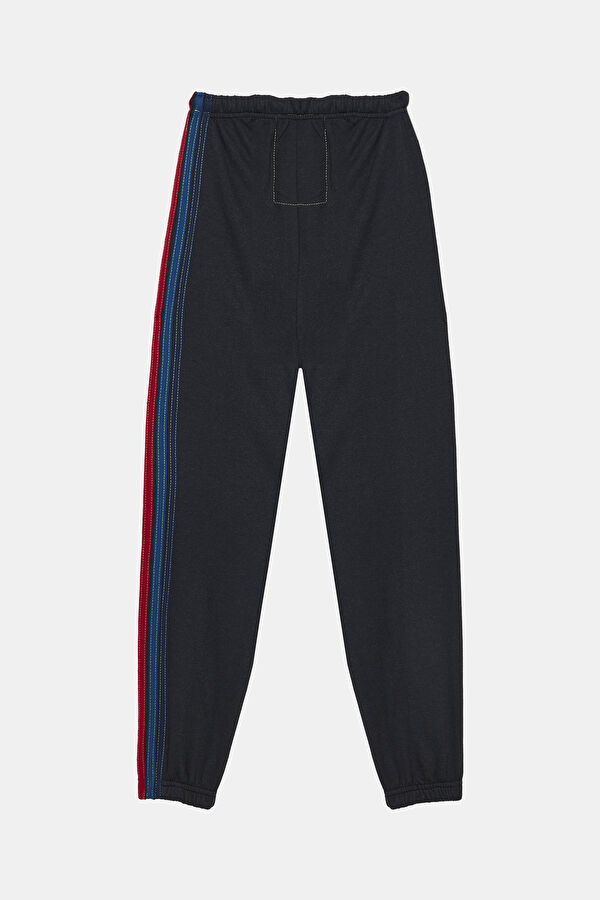 Koyu Gri Dar Paça Spor Pantolon 2