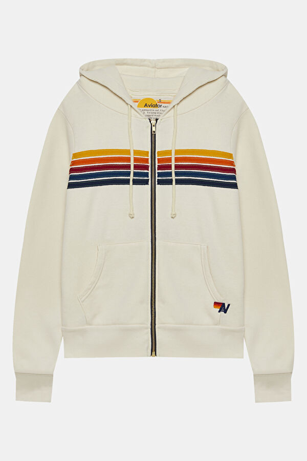 Beyaz Kapuşonlu Sweatshirt